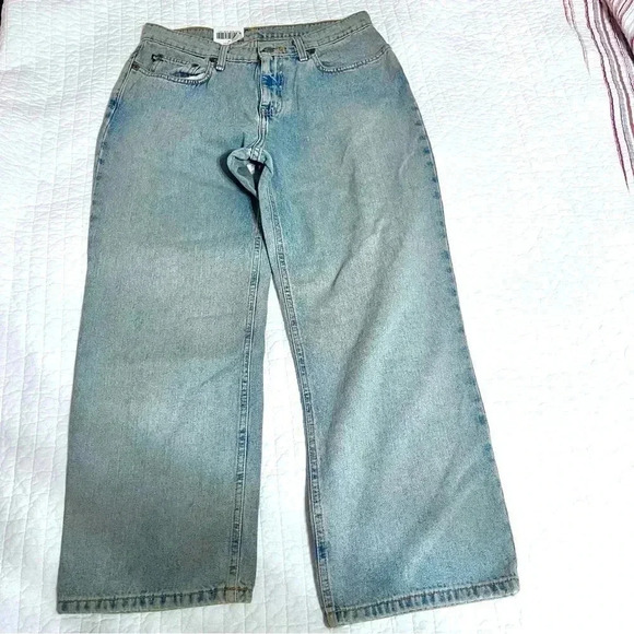 Ralph Lauren Polo Cropped Saturday Light Wash Jeans Size 8 Vintage NWT - Picture 2 of 12